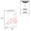 Le meuble-lavabo blanc avec armoire à 2 portes et lavabo, d'une profondeur de 17,8 pouces, offre un rangement organisé-495472530