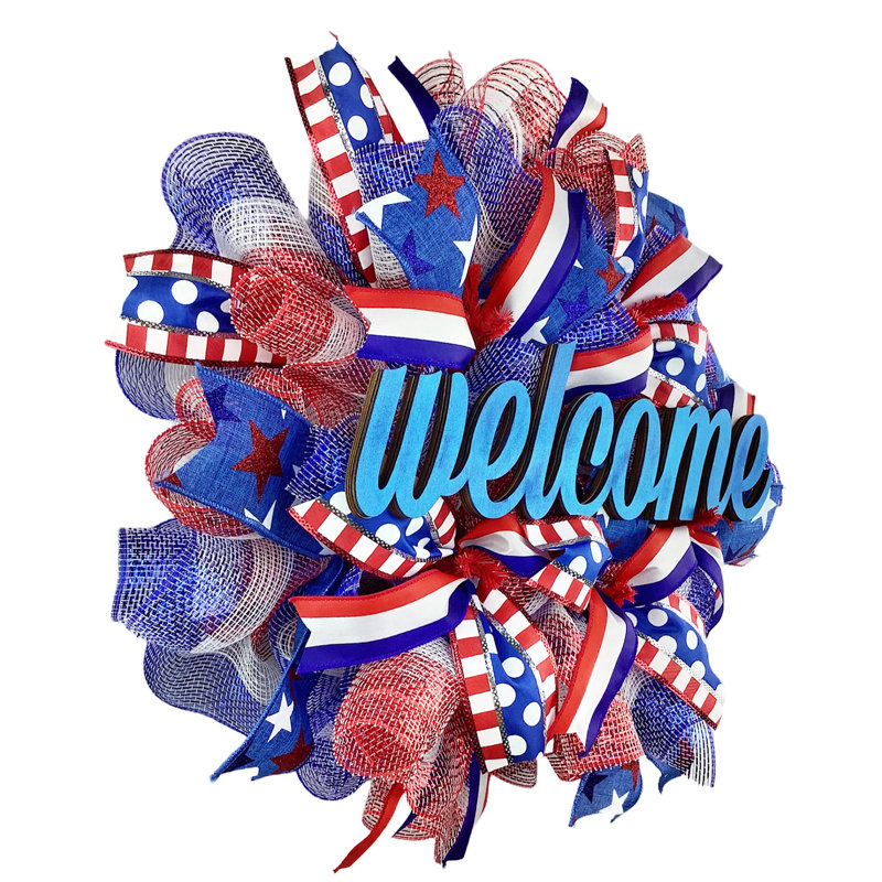 Couronne patriotique «Welcome» du 4 juillet, Colonie