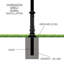 Charleston Post Mounted Mailbox with Personalized Number Plate-2097700580