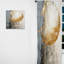 Minimalism Grey Gold Moon Potteries - Spirals Curtain - Room Darkening Abstract Curtain - 1 Panels-107580230