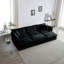 Canapé modulaire confortable à assise profonde et réversible modulaire à 6 places avec 3 repose-pieds, 3 coussins décoratifs et 2 coussins d'accoudoirs-974265337