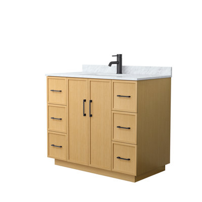 Meuble-lavabo simple autoportant avec plateau en marbre Elan TK