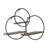Metal and Wood Wall Shelf Set - Modern Circular Floating Storage for Decorative Display, Durable and Stylish - Set of 3-1577832337