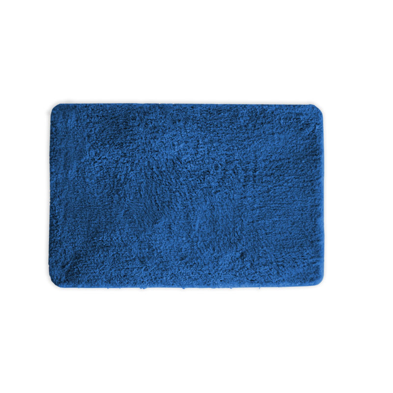 Eiliyah Microfiber Non-Slip Bath Mat, 17" W x 24" L, Orange