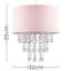 Jesmond 35cm H Cotton Drum Pendant Shade ( Clip On ) in Pink