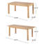 Table de salle à manger d'extérieur extensible en bois d'acacia, naturel-737611781