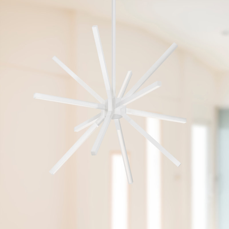 Sirius 13 - Light LED Chandelier, White, 14.75" H x 20" W x 20" D