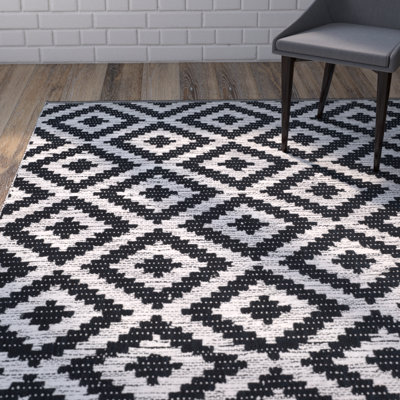 Harlow Hand Woven Cotton Geometric Rug