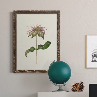 Mauve jardin fleurs V, toile encadrée de qualité supérieure - prête à être accrochée