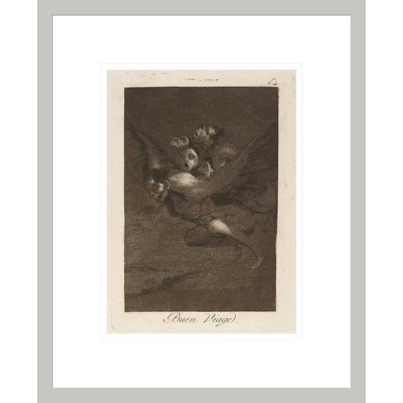 Buen Viage. (Bon voyage.) by Francisco de Goya -Framed Giclee Print, 16.75" H x 13.64" W