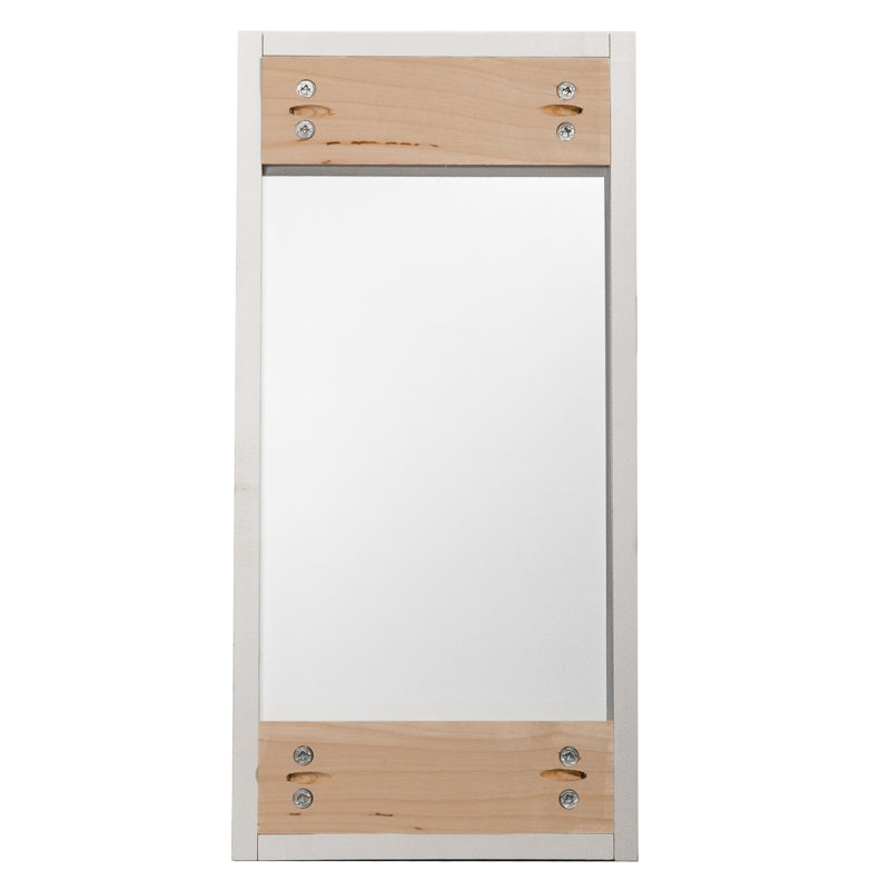 Armoire de salle de bain murale, Blanc satiné