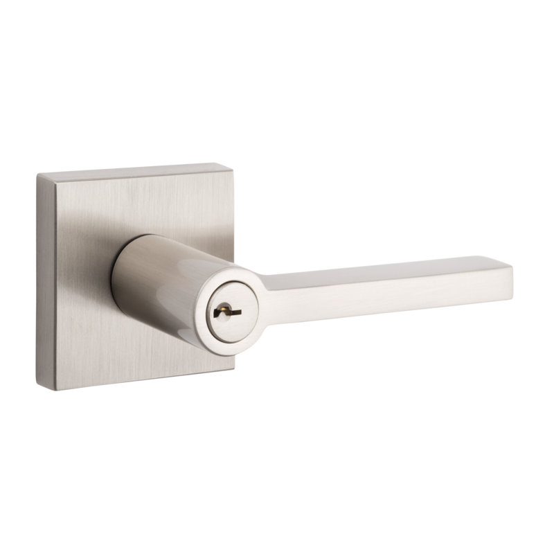 Satin Nickel Entry Door Lever