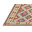 Tapis de zone rouge/bleu/beige contemporaine-1307372472