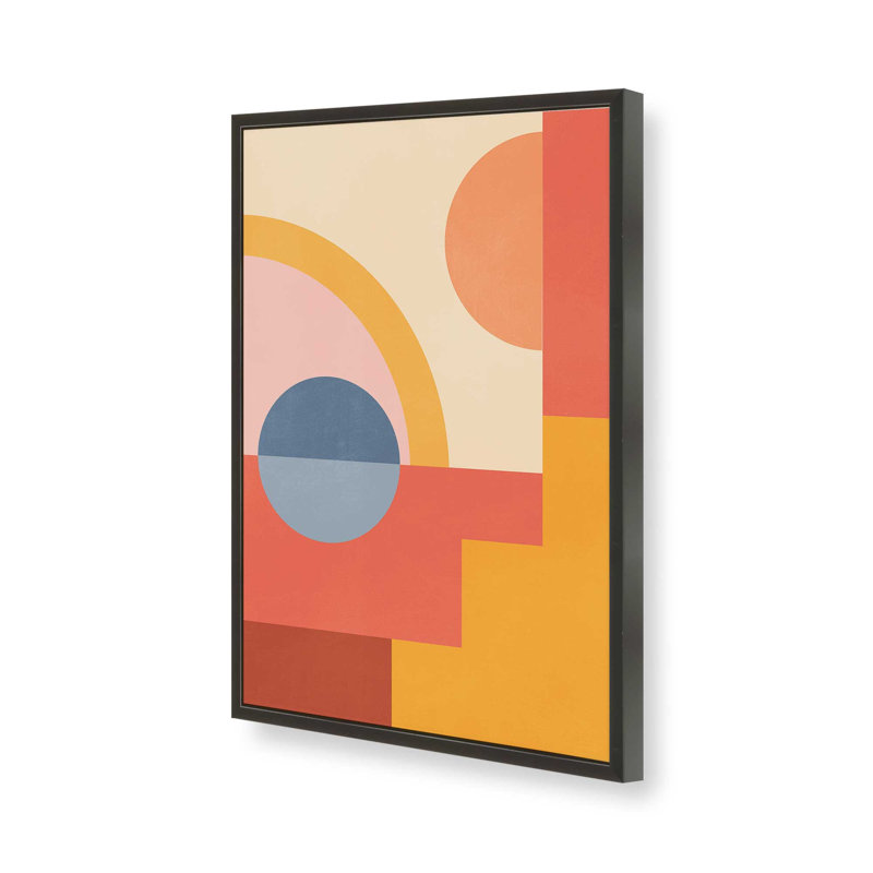 «Abstract Geometric Shapes 31» par Gaite, reproduction d'art, H 18 po x l 12 po, Noir