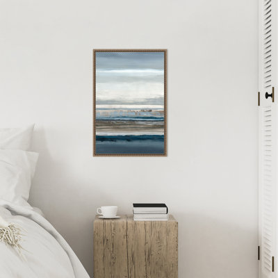 Shoreline Echoes by Hannah Dawson Framed Canvas Wall Art Print
