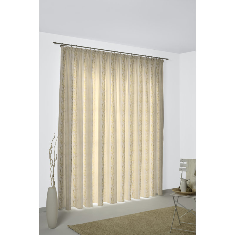 Lopes Pinch Pleat Room Darkening Single Curtain, 135cm Width x 180cm Drop