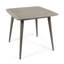 Table carrée d'extérieur - Bois gris avec pieds droits pour des activités durables