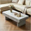 Table basse Mid-Century moderne avec tiroir cannelé-1286942074