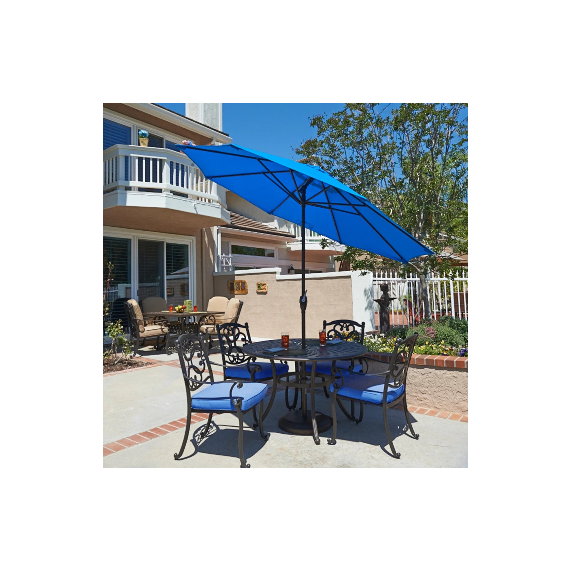 Stevie 108'' Outdoor Umbrella, Royal Blue Performance