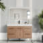 Armoire de meuble-lavabo avec lavabo et rangement 48 po
