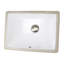 Lavabo de salle de bain rectangulaire encastré en céramique avec trop-plein Great Point-45372248