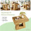 Table d'appoint rectangulaire en bois 