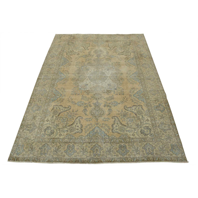 Tapis noué à la main Tabriz 9 pi 10 po x 12 pi 9 po Tabriz