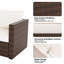 Ensemble de meubles de patio 8 pièces, canapé modulaire, table basse trempée, boîte de rangement