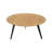 2 Piece Set Of Modern Round Coffee Table With Metal Leg For Living Room,End Side Tables For Bedroom Office Balcony Yard