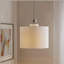 Lustre en métal avec abat-jour tambour Pacific