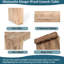Console en bois massif L 45 po-217644324