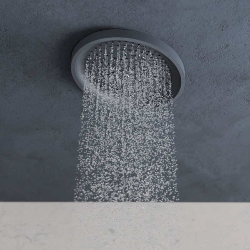 Rainstone Paintstone - Paintable Ceiling Rain Shower, Oval