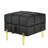 Scratch Leather Storage - 22 Inches, Pet-, Black Entryway Bench With Golden Stainless Steel Legs Black, Inches-1169403475