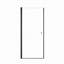 Porte de douche circulaire semi-sans cadre l 24 po x H 72 po avec verre trempé de 1 po d'épaisseur (6 mm)-123404548