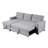 Upholstered Pull Out Sectional Sofa With Chaise