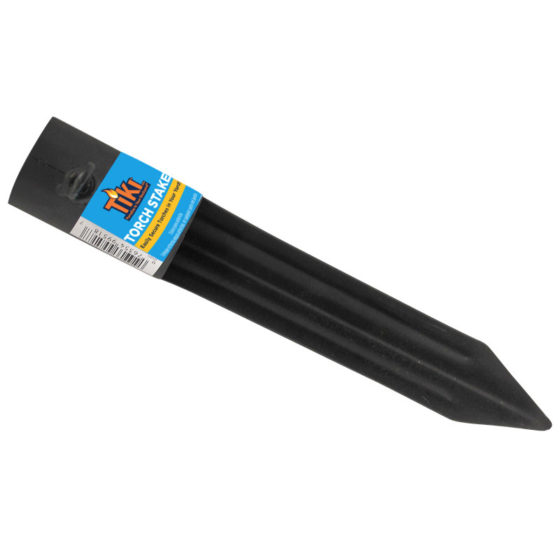 TIKI® Brand 10.75 Inch Accessory Metal Torch Stake Black