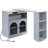 Rolling Kitchen Island With Extended Table-384214388