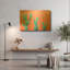 Tableau mural en métal doré « Lapins à pointes » de Luxe, 91,4 cm x 61 cm-224966129