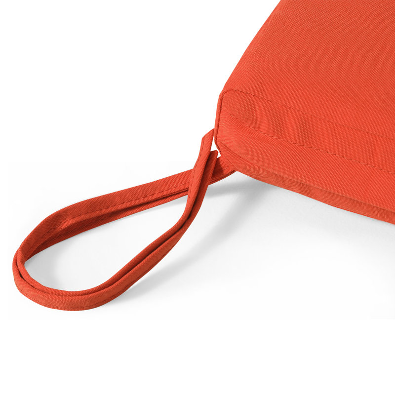 Forellen Outdoor 2.5'' Seat Cushion, 46" x 18.50", Orange