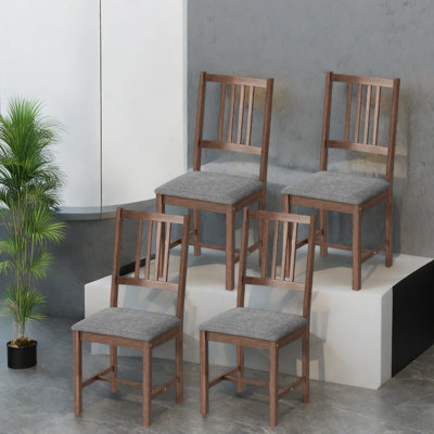 Modern Upholstered Dining Chairs Set, Wood Frame, Farmhouse Style For Home