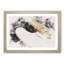 Strings of a White Bass Guitar - Picture Frame Graphic Art Print-56877475-56877477