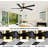 Krishona 54'' Ceiling Fan with LED Lights-702115151