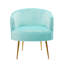 Fauteuil demi-tonneau en velours 24,46 po Javuneesha