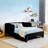Velvet Upholstery Adjustable  Bed with 2 Storage Drawers-1493980284-1493108128