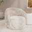 Fauteuil d'appoint pivotant en peluche Strophé