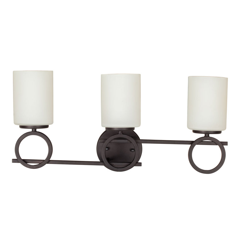Barre d’éclairage de salle de bain 3 lumières Burman