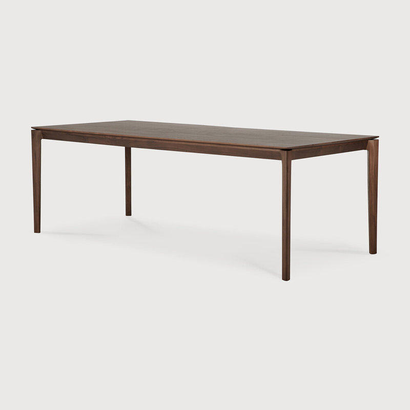 Bok Solid Wood Dining Table, Teak Brown, 30"H x 71"L x 35.5"W