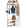 Samedin 31.5''Coat Rack, 4-in-1 Hall Tree with Shoe Bench for Entryway, Entryway Bench with 17 Hooks
