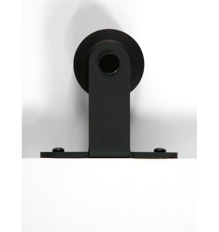 Ensemble de quincaillerie pour porte de grange standard Spectrum, Noir mat, 96 po