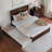 Ashante Solid Wood Platform Bed with Panel Footboard and Trundle Bed-1588594168-1567420071